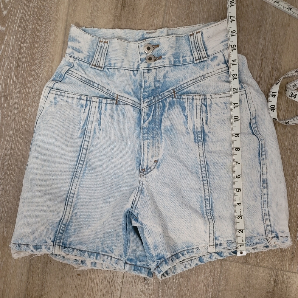 Bonjour 90s Vintage High Waisted Jean Shorts - Picture 6 of 8